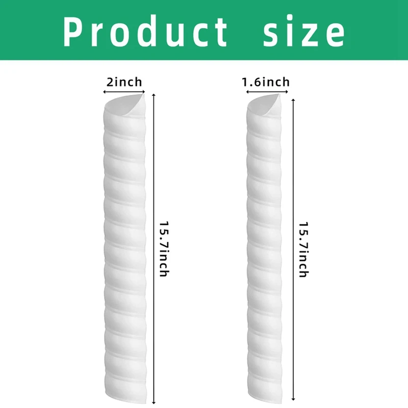 6 шт. защита для ствола дерева пластиковая спиральная защитная трубка коры