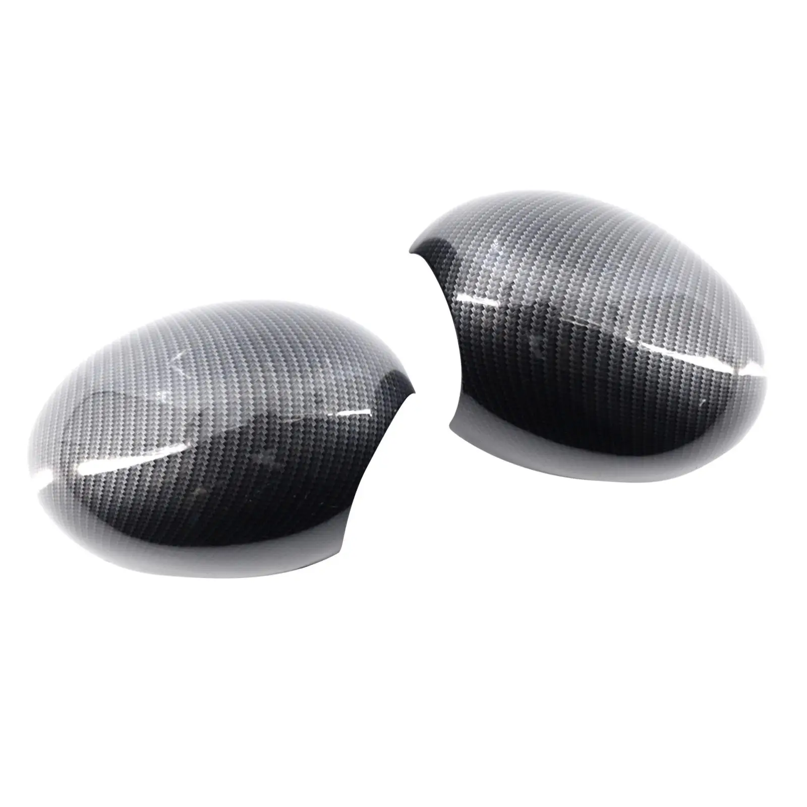2 Pieces Wing Mirror Cover Casing Rplacement for Mini R55 R56 R57