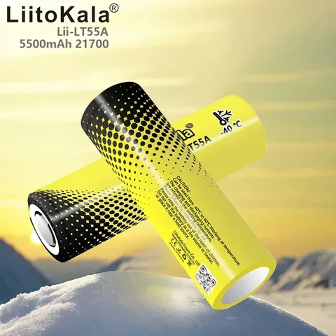 Аккумулятор LiitoKala, 10 Ом, 21700 мАч, 5500 в, 1C