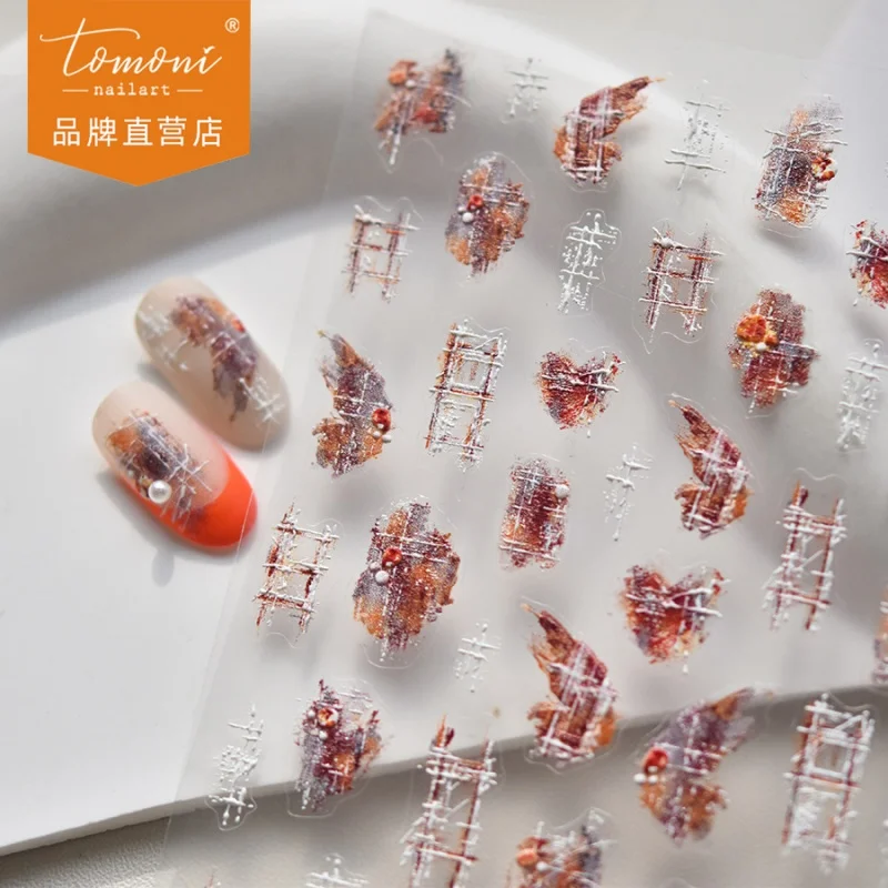 Рельефные наклейки для ногтей Tomoni популярные оптовая продажа с завода японское
