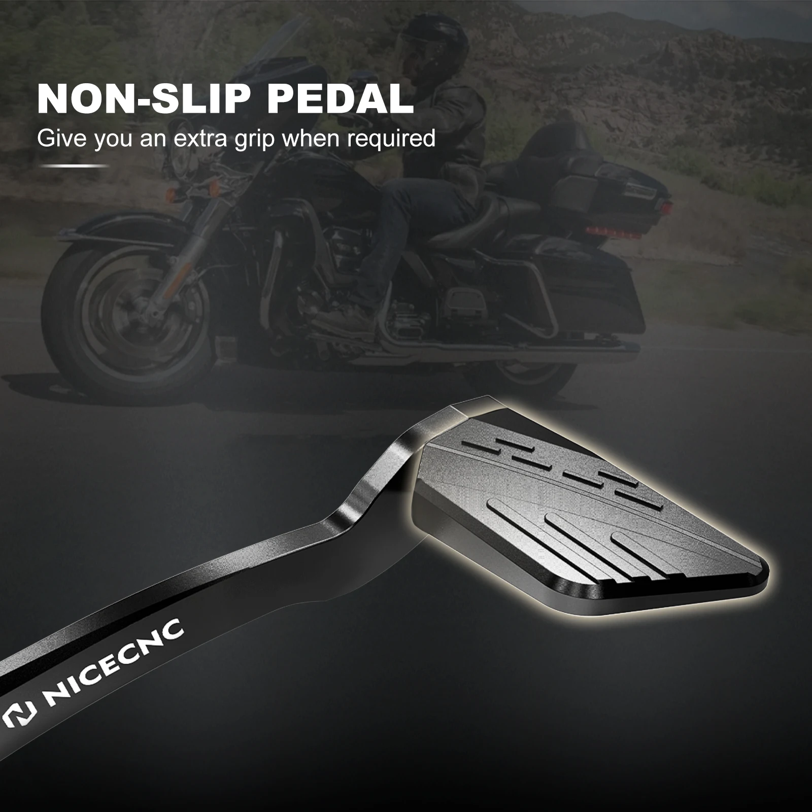 Фото Для 2014-2023 ультра ограниченная FLHTK мотоциклетная задняя ножная педаль тормоза для Harley CVO Road Glide CVO Tri Glide 2020 2021 2022 №4