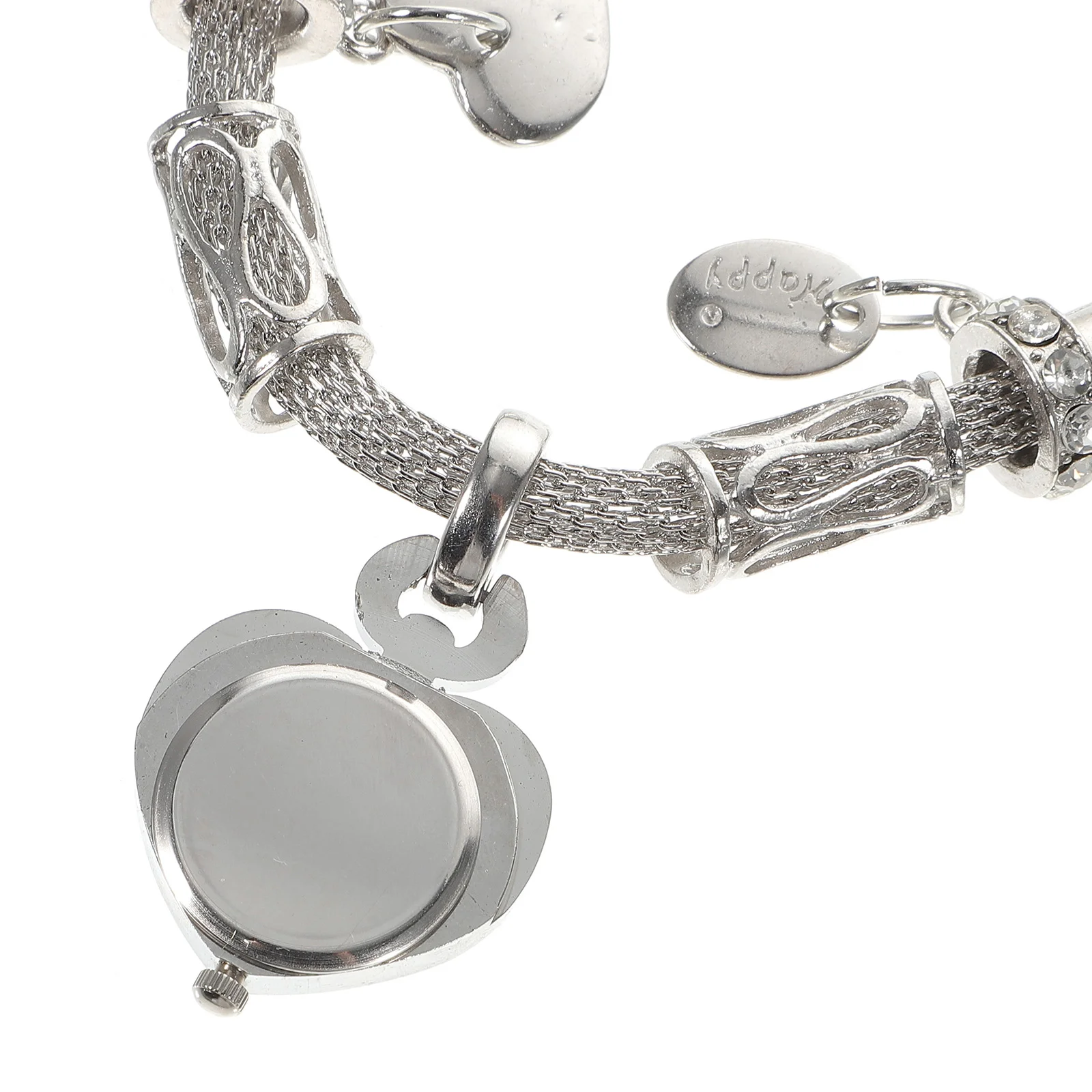 

1Pc Beautiful Women Bracelet with Watch Rinestone Studded Watch Charm Bracelet