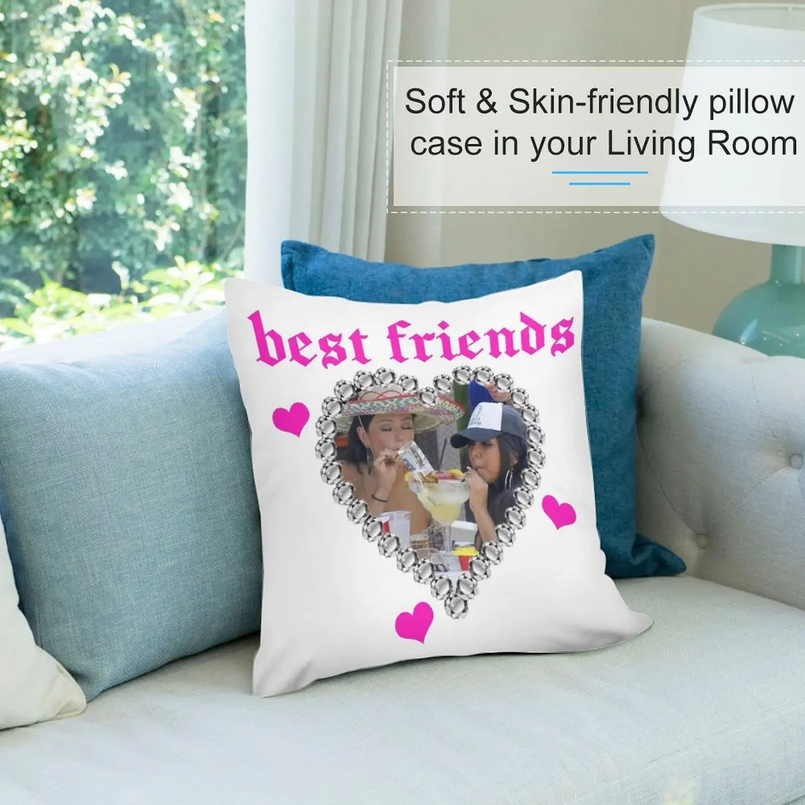 Лучшие друзья/Снуки и jwoww декоративная подушка чехол для диванной подушки