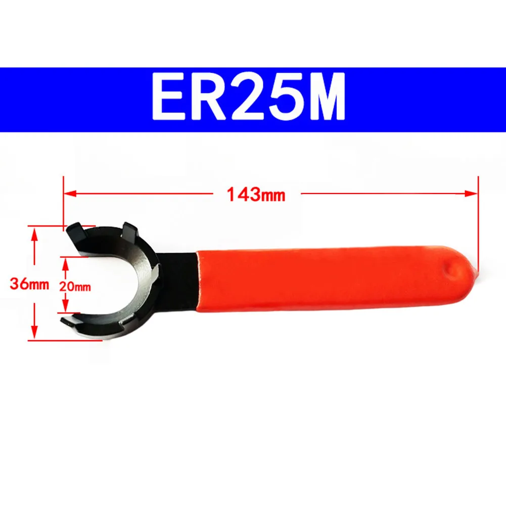 

1pc Collet Chuck Wrench Anti-slip Handle ER8M ER11M ER16M ER20M ER25M Type For CNC Milling Machine Tool