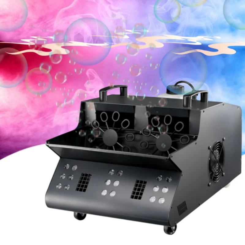 

1500 Вт противотуманная пузырьковая машина RGB 18x3 Вт оборудование для сценического эффекта с дистанционным управлением для свадьбы, сцены, профессиональных мероприятий, фотошоу