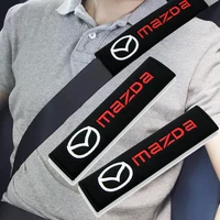 car logo seat belt cover auto gordel for mazdas 2 3 4 5 6 7 8 323 626 cx5 cx7 cx9 rx8 mx3 mx5 atenza axela seat belt protector