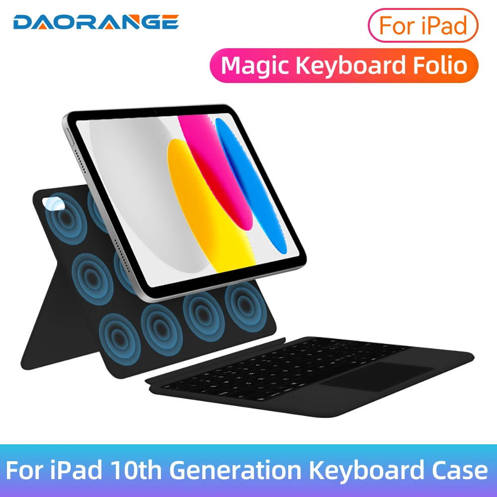 

Magic Keyboard For Apple iPad 10th Generation For 2022 iPad 10.9 inch with Keyboard Case Backlit Keys Magnetic Keyboard Cover