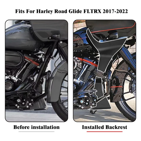 Обтекатель мотоцикла, спойлеры, черный для Harley Touring CVO Road Glide Special Limited Ultra FLTRU FLTRK FLTRX FLTRXS 17-2023