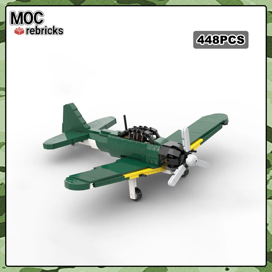 Модель строительного блока MOC-149517 WW2 военная японская авиационная сила модель A6M