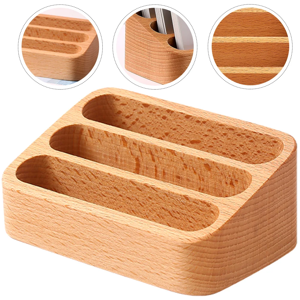 

5x Wear-resistant Exquisite Practical Multi-grid Lasting Office Cards Holder Convenient Cards Holder for Office Use