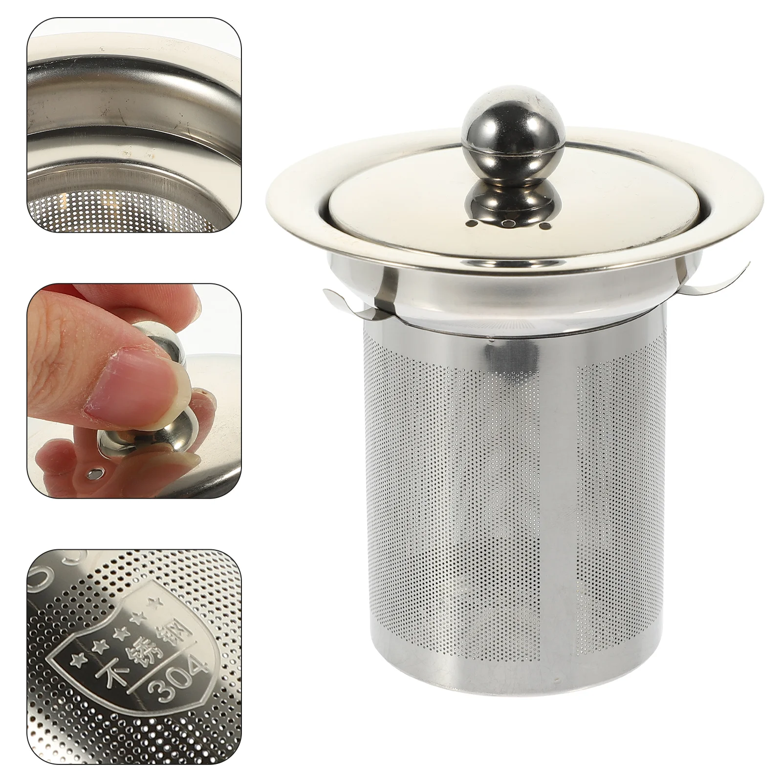 

Teapot Strainer Home Supplies Exquisite Mesh Filter Accessories Metal Filters Infuser Insert Practical Chinese