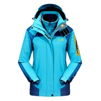 3 in 1 set winter women hiking jacket thermal waterproof windproof coat fishing hunting ski outdoor sports jackets