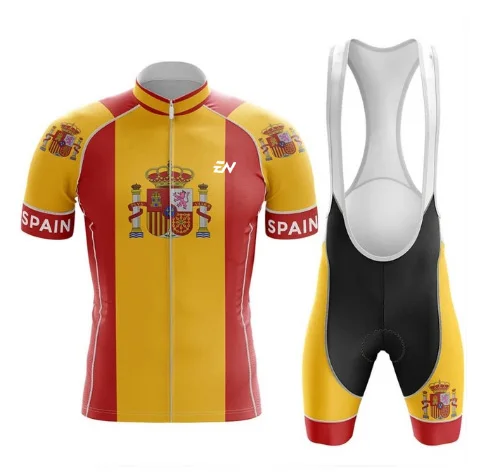 

2022 ENCYMO New Spain Cycling Jersey Pro Team Cycling Clothing Summer Short sleeve MTB Cycling Shirts Men Bike Jersey
