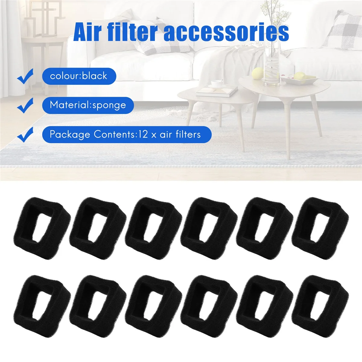 12 шт. комплект воздушного фильтра для триммера Kawasaki TH23D TH26D TH23 TH26 TJ27 запасные части