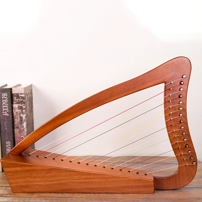 Chinese Wooden Lyre Harp 16 String Portable Adults Music Tool Authentic Lyre Harp Child Toy Instrumentos Musicales Music Items enlarge