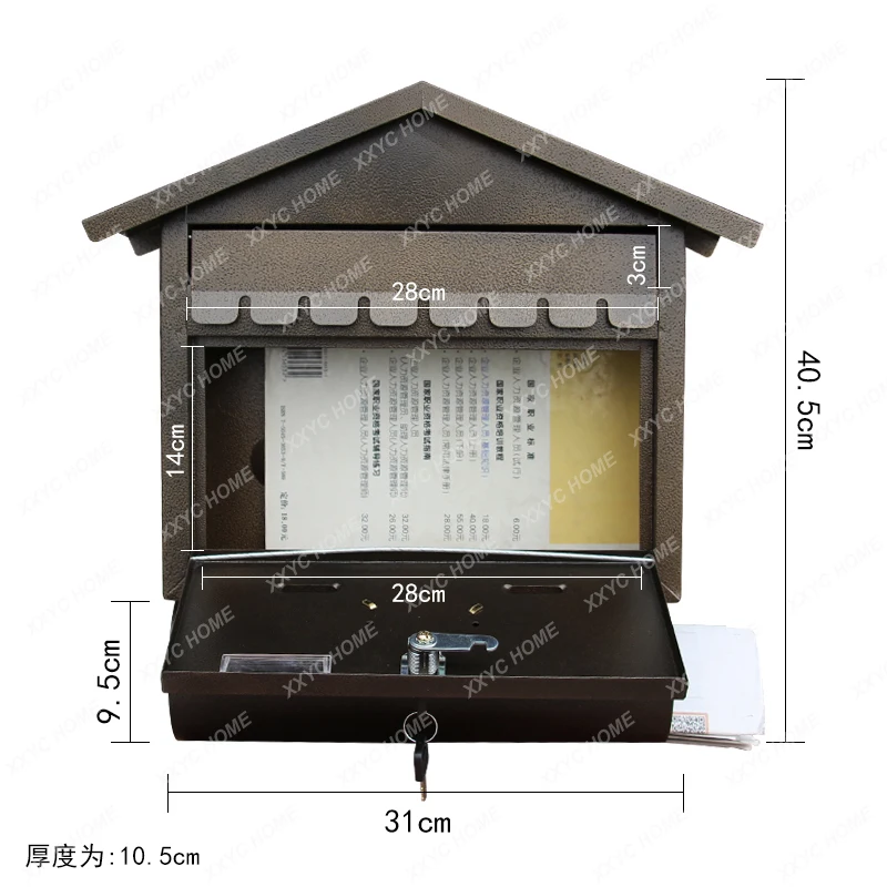 Почтовый ящик открытый бытовой газетный почтовый коробка для предложений с