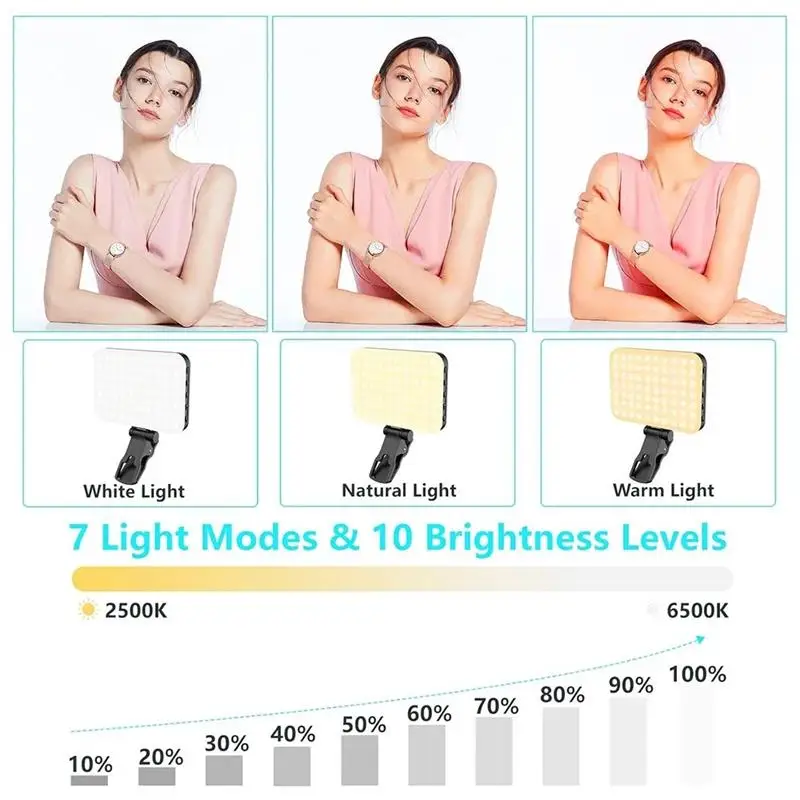 LED Selfie светильник 60 высококачественные светодиодные бусины 2200 мАч