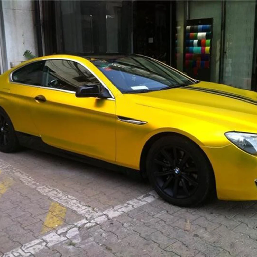 

SMC02 SUPER MATT CHROME GOLD Car Accessories Exterior Decoration Wraps Full Body Full Auto Wrap Vinyl Roll Multiple Colors Sizes