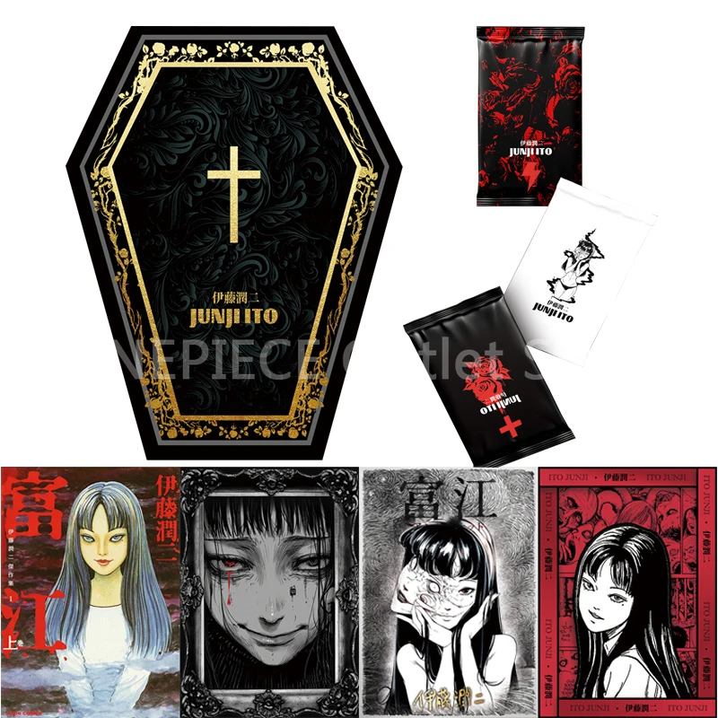 

2023 NEW Junji Ito Collection Cards Horror Japan Manga Tomie Shintaro Limited Edition of Ito Junji Gold Signature Card Game Toys
