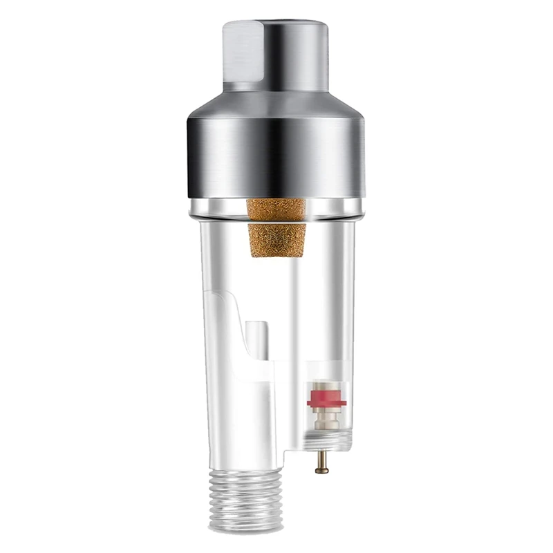 

Airbrush Tool Parts In-Line Air Filter And Oil Water Separator With 1/8 Inch Female Threads For Airbrush And Hoses Connect