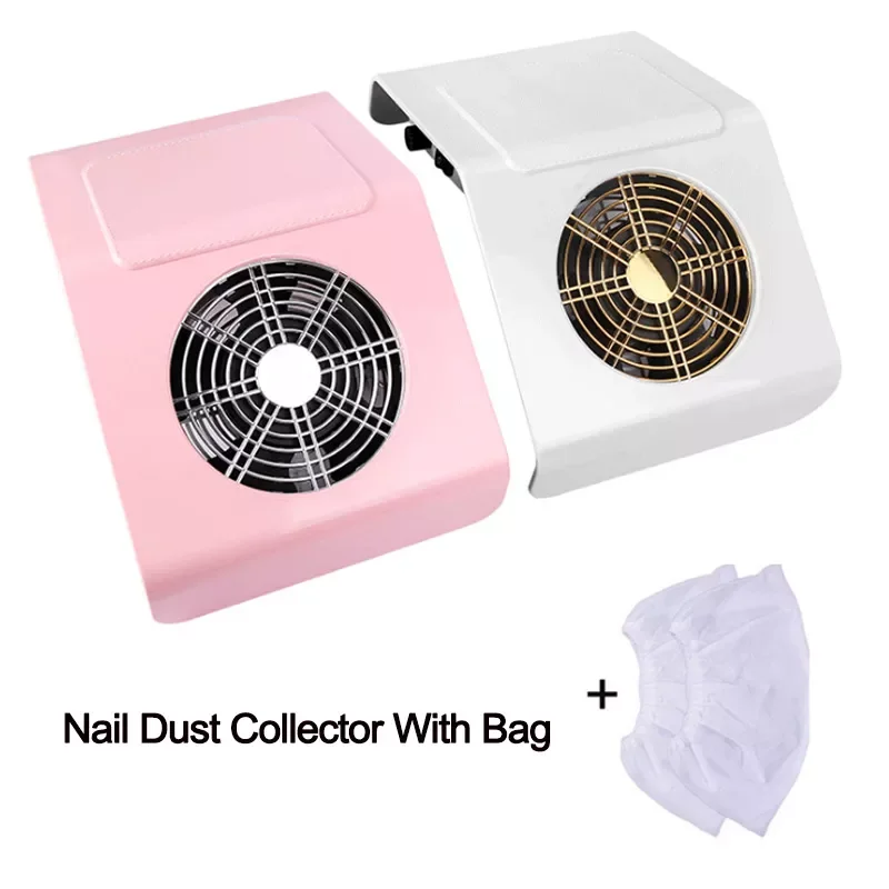 

Dust Collector Machine for Manicure Pedicure Tools Strong Suction Nails Art Tool 40W Nail Fan for Manicure Vacuum Cleaner