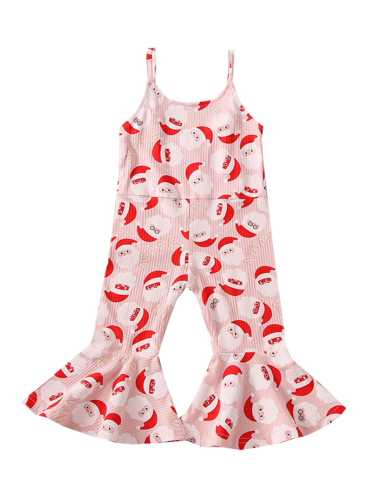 

Kids Girls Christmas Dress, Long Sleeve Crew Neck Santa Claus Print Holiday A-line Dress