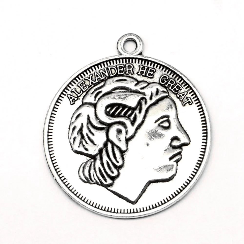 

Round Figureheads Charm For Making Jewelry Diy Finding 18pcs 29x33mm