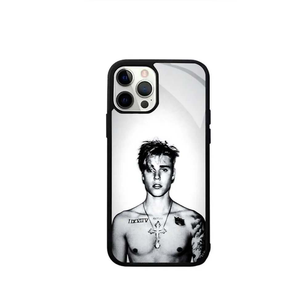 Чехол для телефона J-Justin Singer B-Bieber чехлы беспроводной зарядки Magsafe IPhone 16 15 13 12 11 14 Pro