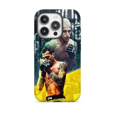 Чехол для телефона Fighting Fighting Charles Oliveira для Samsung S25 S24 S23 S22 S21 A56 A36 A26 A16 FE Ultra Plus Glossy HD Film Cover