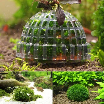 Aquarium Moss Ball Filter Plastic Aquatic Pet Supplies Decorations For Java Shrimps Fish Tank Pet Products Fish Tank Decor 1