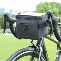 bicycle front bag 6 5 inch phone holder large capacity 5l bike bags cycling mtb multifunction shoulder bag with reflective strip