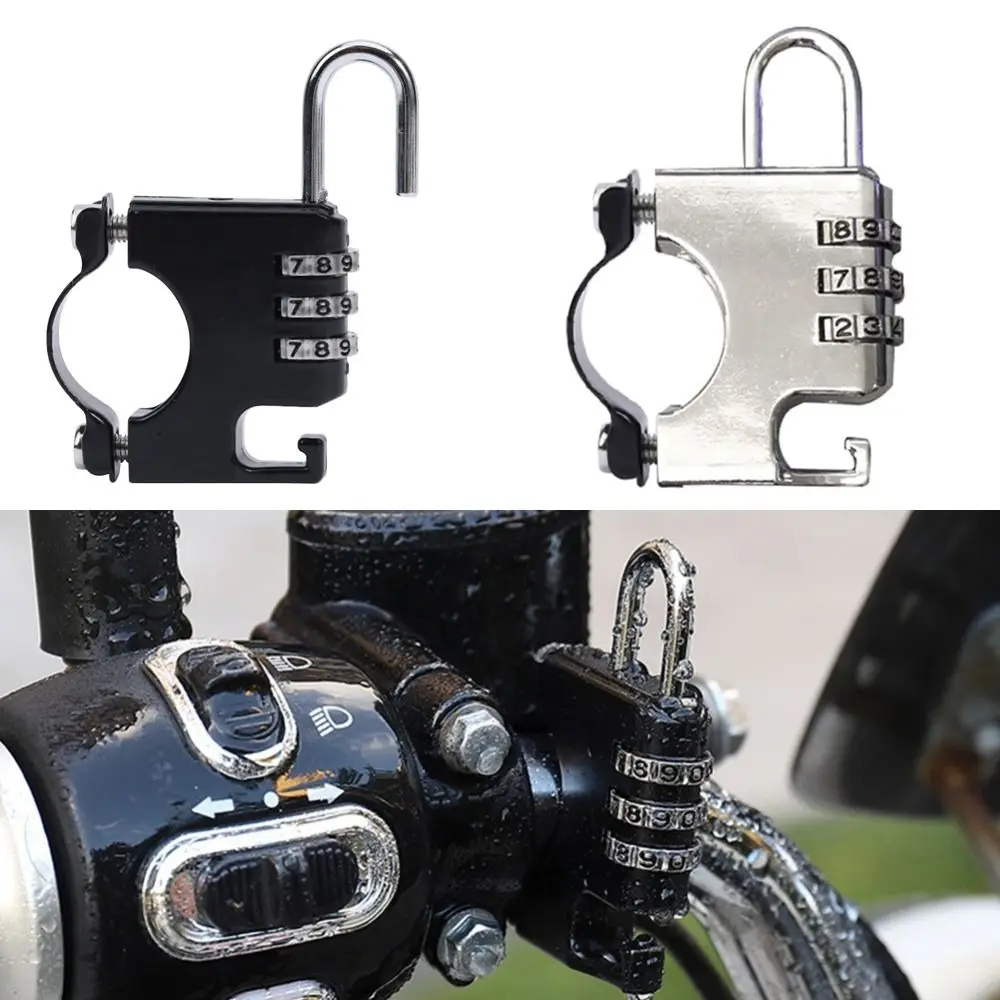 

Портативные для руля фиксированное Велосипедное оборудование, замок для мотоциклетного шлема, велосипедный замок, Противоугонный замок безопасности
