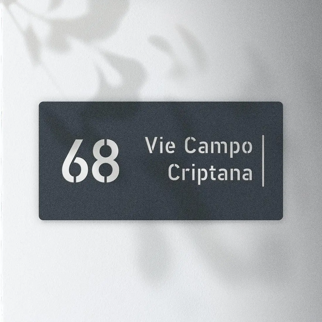 

Plaque de porte en acrylique moderne personnalisée, plaque alphanumérique extérieure, plaque d'adresse de boîte aux lettres de r
