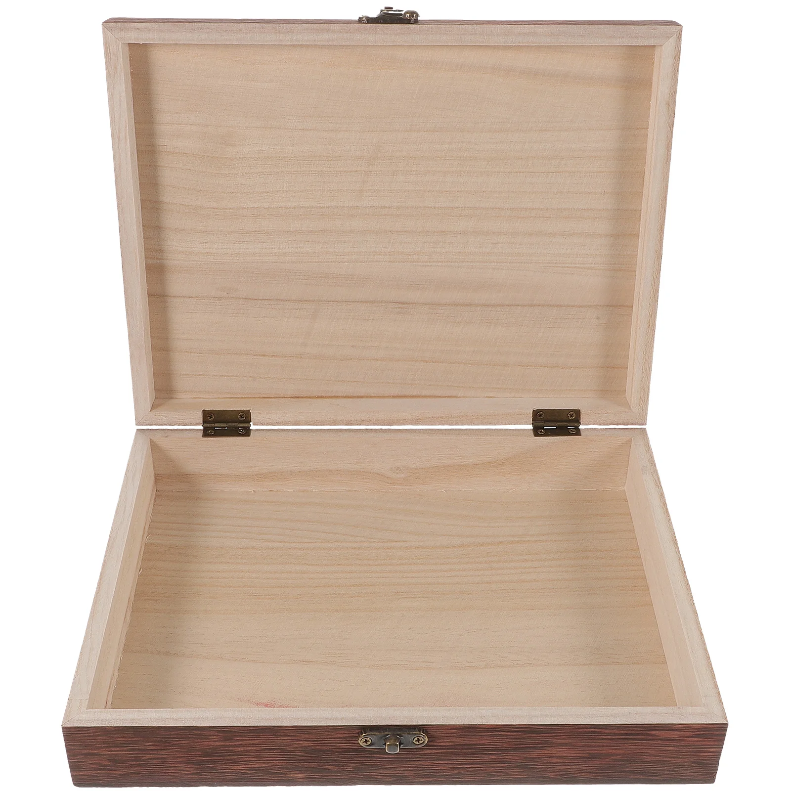 

Wooden Keepsake Boxen Storage Box Rustic Jewelry Case Treasure Simple Charming Trays Lockable Vintage Dust-proof