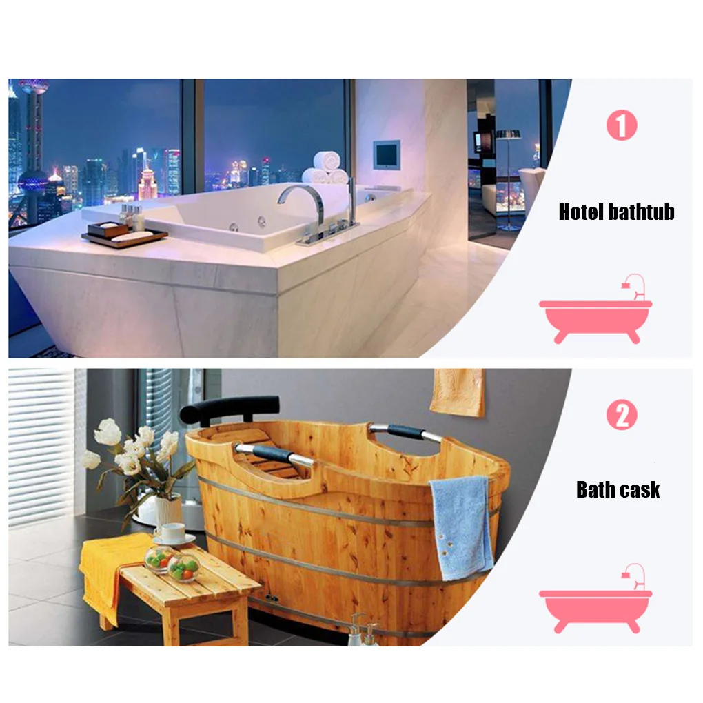 

Дорожный пластиковый прозрачный однофункциональный универсальный чехол для ванны, складная сумка для душа, спа-подкладка для ванны