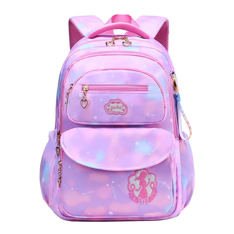 Cute Children Tie Dyed Fashion Large Capacity Backpacks for Travel New Primary Girl Sweet Waterproof Tutorial Bags All-match Hot