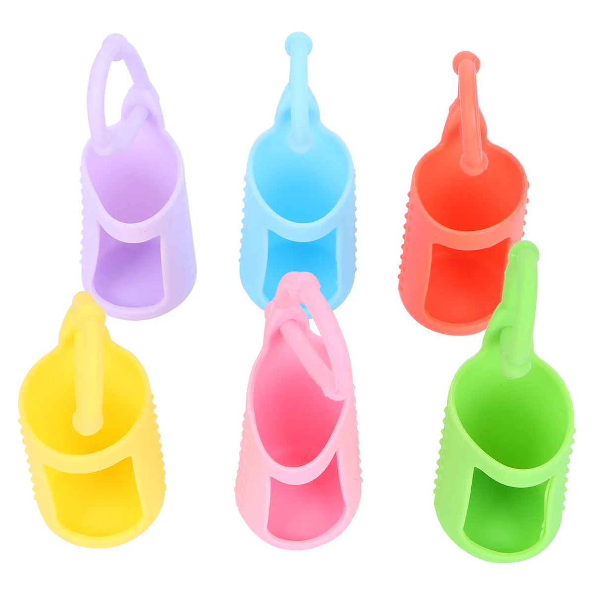 

6 Pcs Storage Bag Silicone Protect Case Sleeve Protective Cover Travel Bottle Covers Rack Perfume