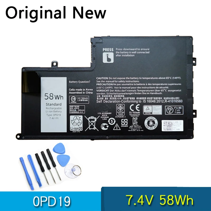 

Новый оригинальный аккумулятор 0PD19 OPD19 для ноутбука Dell Latitude 3550 i5547-3750sLV 15 ''11,1 V 43Wh