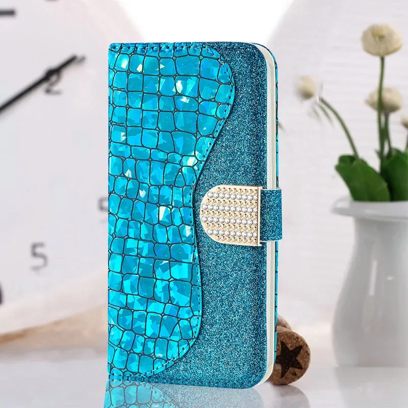 

Bling Sparkle Luxury Glitter Wallet Coque for iPhone 13 Pro Max 5G Flip Case iPhone13 Mini Book Shell 360 Protective Phone Cover