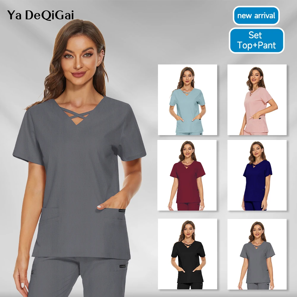 

Wholesale Women Wear Scrub Suits Medical Surgical Multicolor Unisex Uniform Nurse Accessories Hospital Doctor Working Uniform