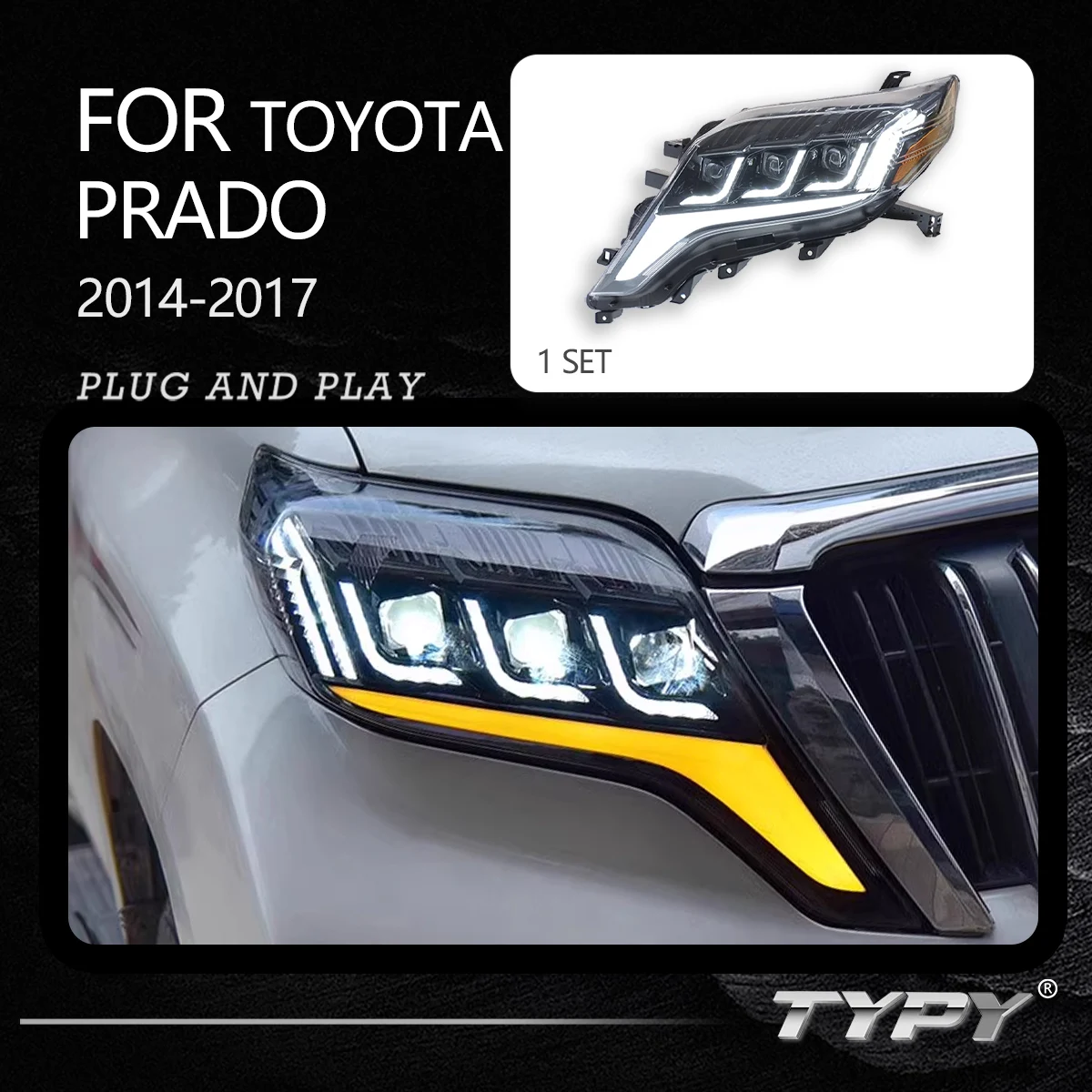 Головная лампа с динамическим сигналом автомобильные аксессуары обновленная