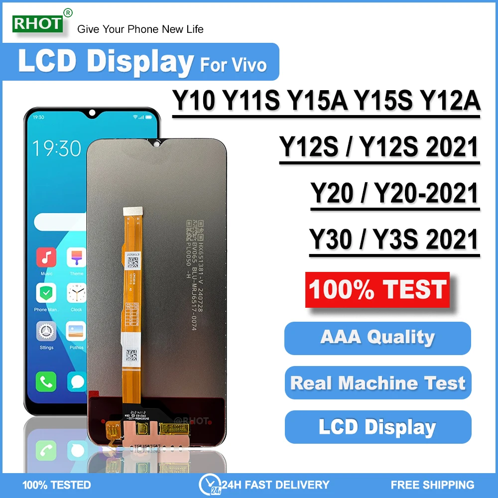 6 51 "для Vivo Y20i Y20S Y20 2021 ЖК-дисплей преобразователь сенсорного экрана в сборе