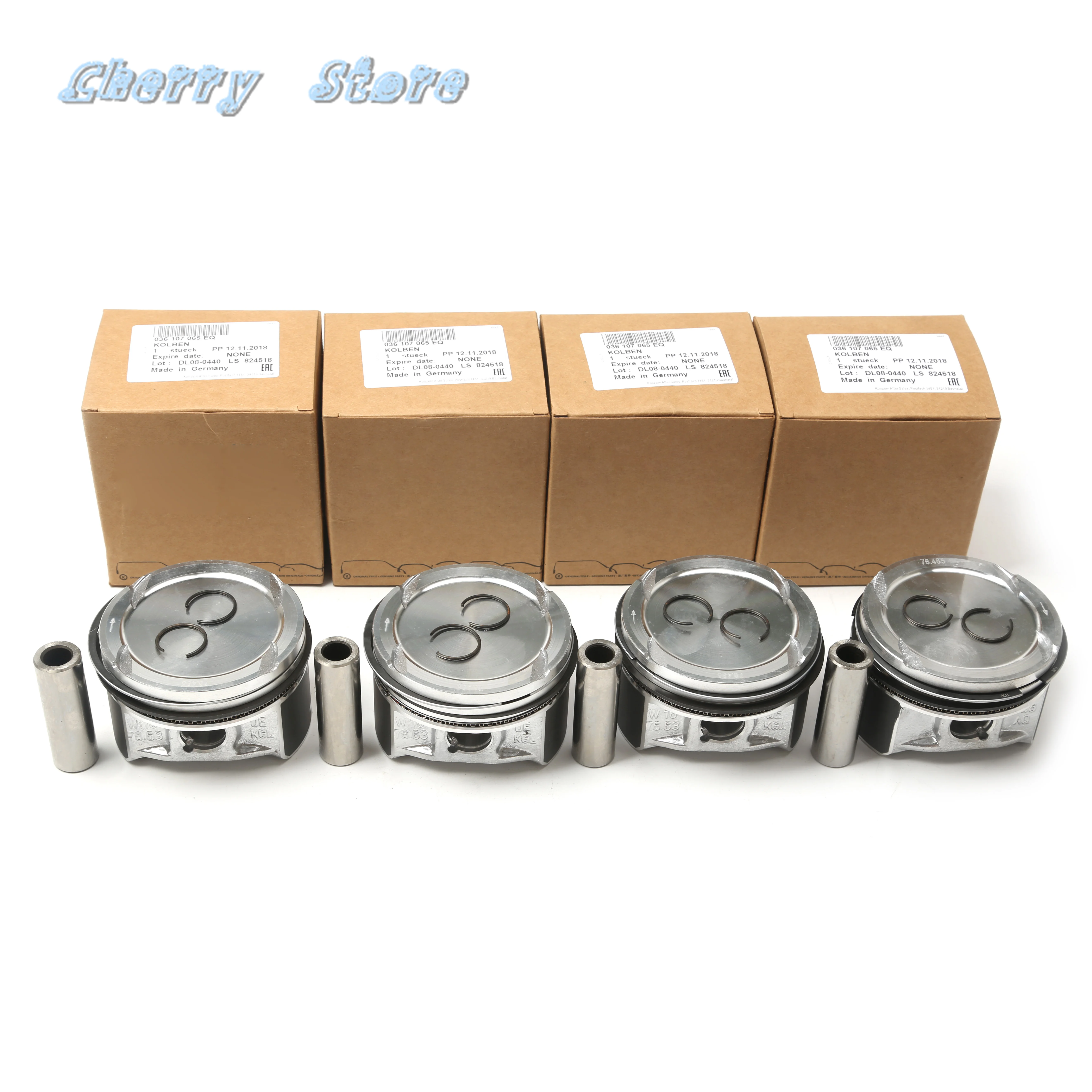 

Engine Pistons Assembly Set For Volkswagen Golf Plus 1.4L CGGA Skoda Fabia Roomster Seat Ibiza Leon 036107065EQ