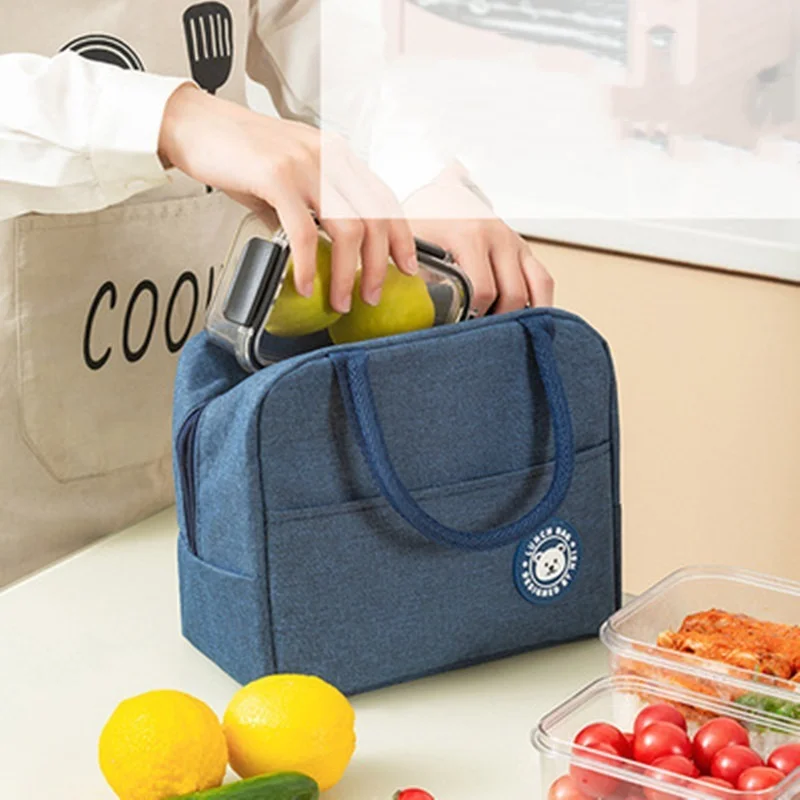 

1PC Portable Cooler Bag Ice Pack Lunch Box Insulation Package Insulated Thermal Food Picnic Bags Pouch For Women Girl Kids