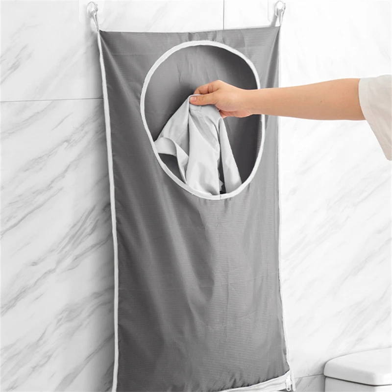 

Подвесная корзина для белья, сумка для хранения, складной органайзер для домашней грязной одежды, ткань Оксфорд, многокарманный органайзер ...