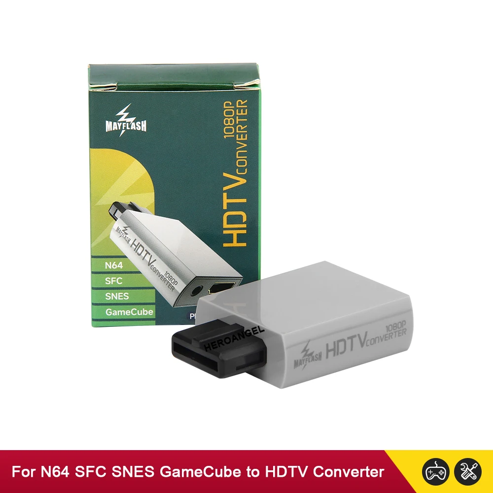 Mayflash For N64/GameCube/SFC/SNES to HDMI-compatible Converter Adapter Support 1080P 3.5mm Audio for PC HDTV Monitor Display images - 6