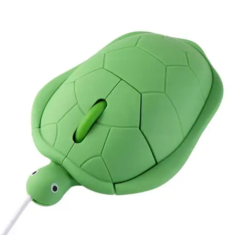 throughpp проводная мышь зелёная черепаха