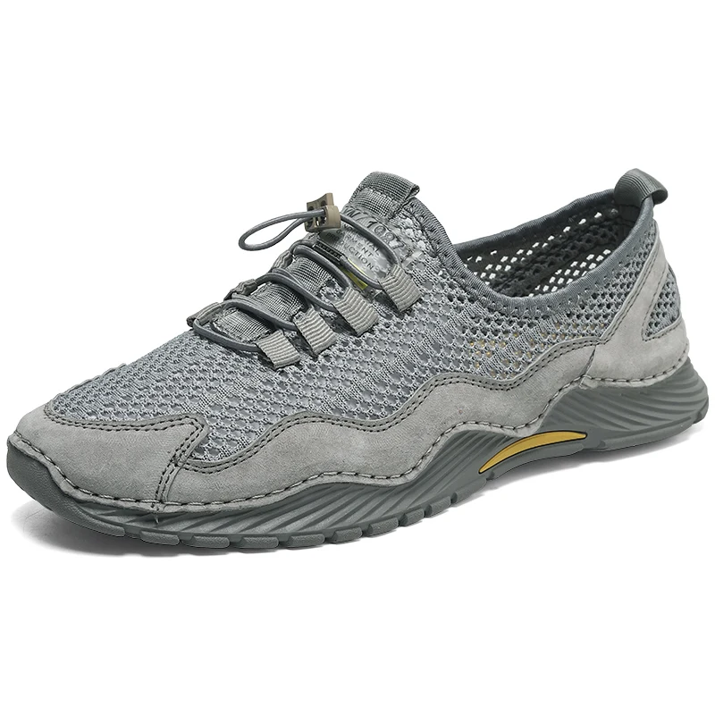 

Мужские сетчатые дышащие кроссовки, Нескользящие, для пляжа, занятий спортом на открытом воздухе, прогулок, рыбалки, обувь для отдыха