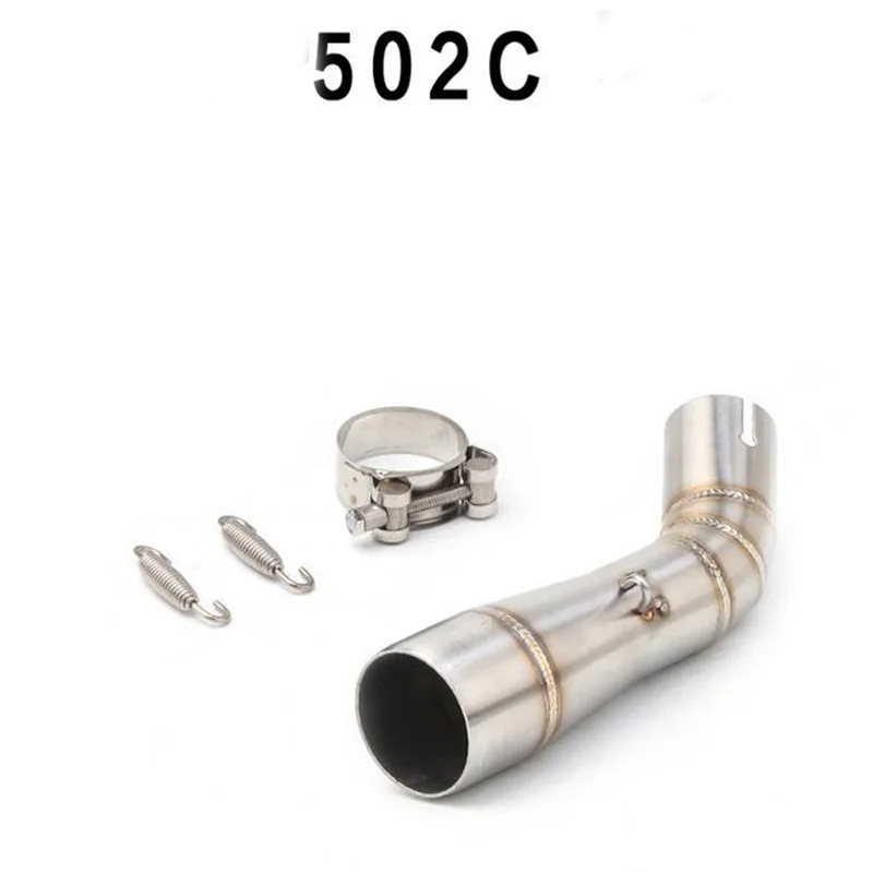 

Motorcycle exhaust middle pipe mid lik tube escape moto slip on for trk502c trk 502c