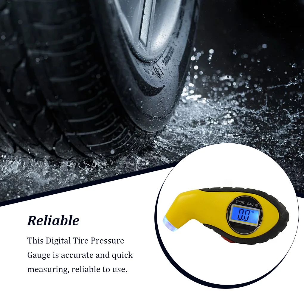 

Tire Pressure Gauge Craftsmanship Practical Non-slippery Tyre Air Gauges Auto Meter Tester Auto Part Testing Device
